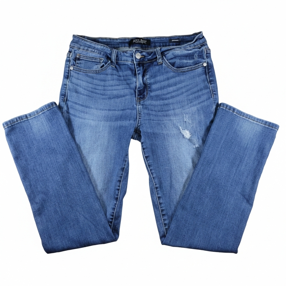 Judy Blue Distressed Straight Fit Jeans JB8277 DK Size 31 Pants